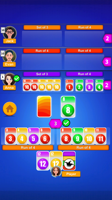 Phase rummy Classic card party screenshot 5