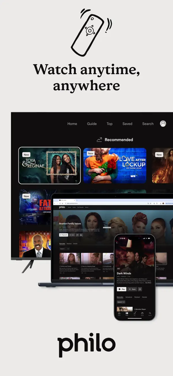 Philo: Shows, Movies & Live TV screenshot 1