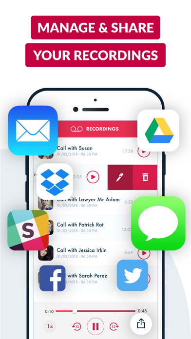 Phone Call Recorder Free of Ad screenshot 1