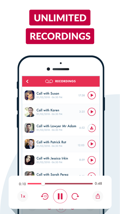 Phone Call Recorder Free of Ad screenshot 2
