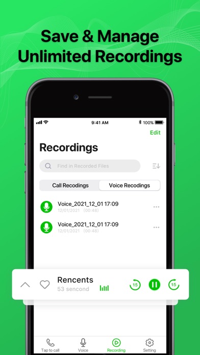 Phone Call Recorder-Recording screenshot 5