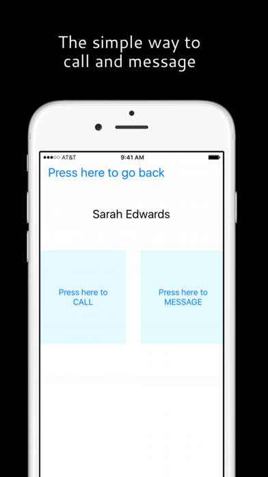 Phone Contacts Book - Senior and Elderly Citizens screenshot 1