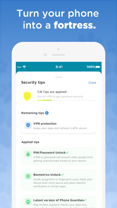 Phone Guardian Safe Mobile VPN screenshot 1