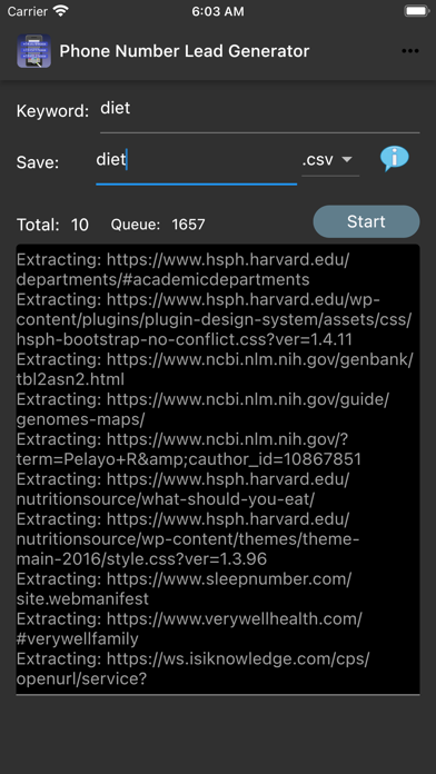 Phone Number Lead Generator screenshot 1