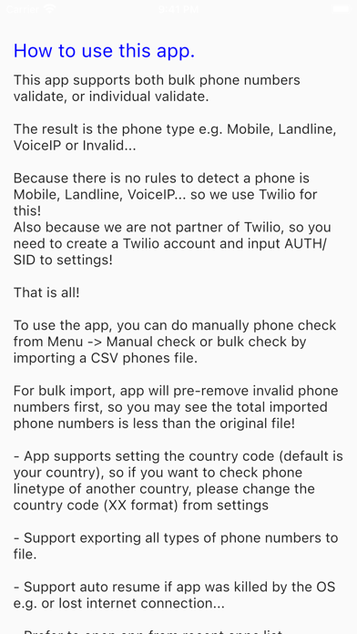 Phone Validator screenshot 2
