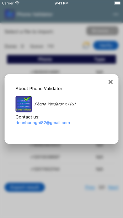 Phone Validator screenshot 1