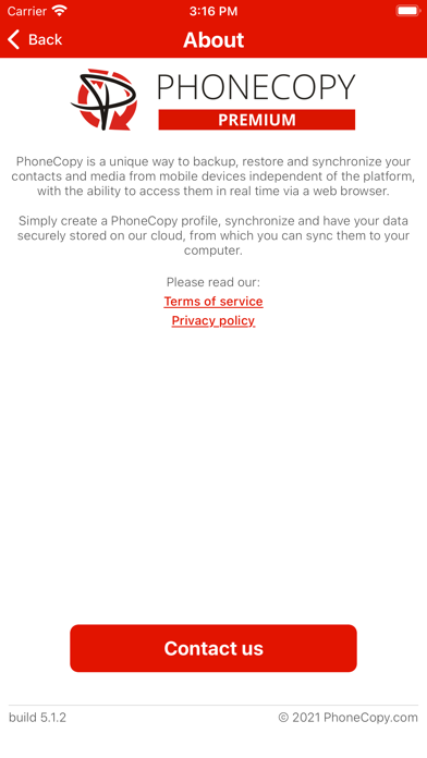 PhoneCopy screenshot 1