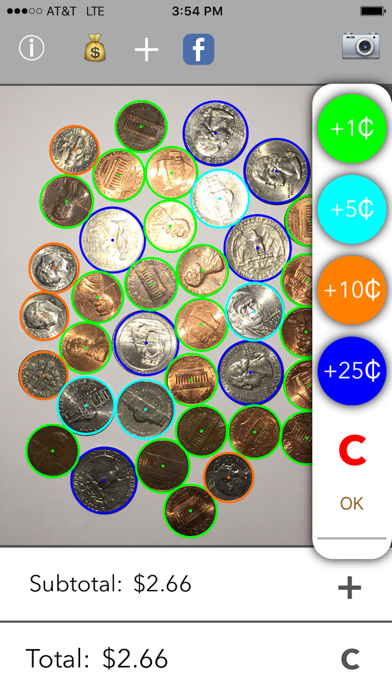 Photo Coin Counter (Photocoin) screenshot 1