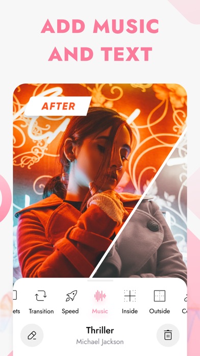 Photo compare before and after screenshot 1