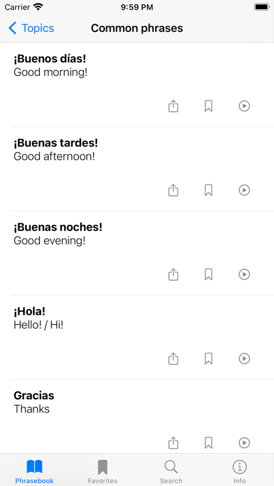 Phrasebook | Six languages screenshot 1
