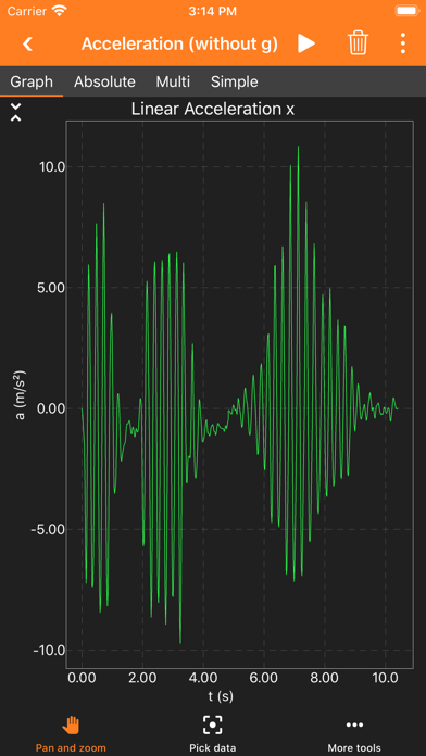phyphox screenshot 1