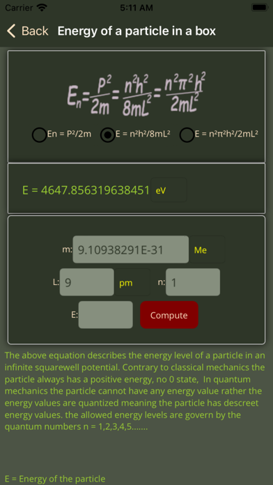 PhysicsLab - Calculator lite screenshot 2