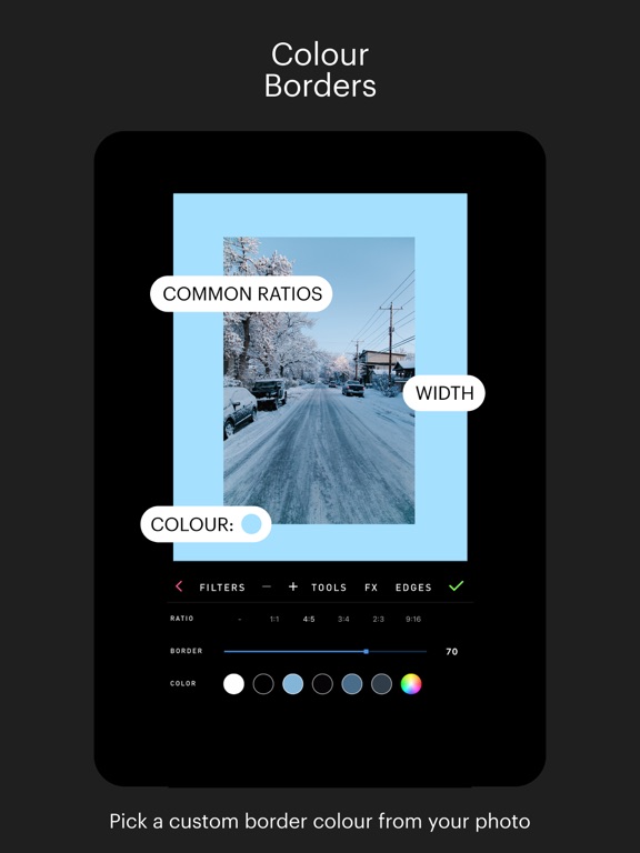 PICFX Picture Editor & Borders screenshot 2
