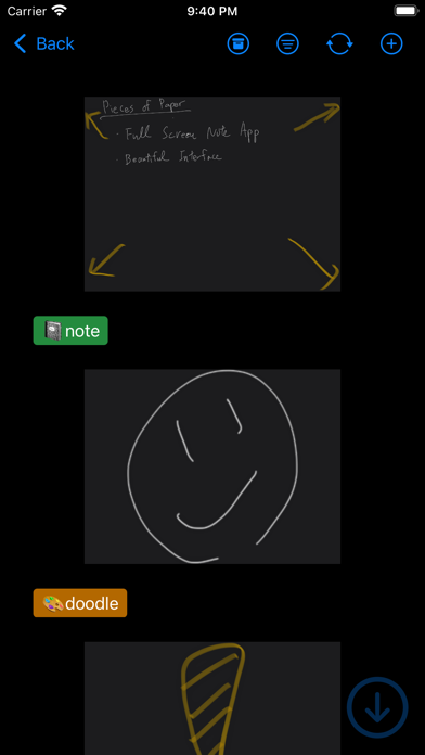 Pieces of Paper screenshot 1