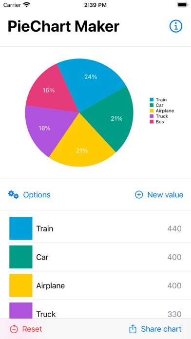 PieChart Maker screenshot 2
