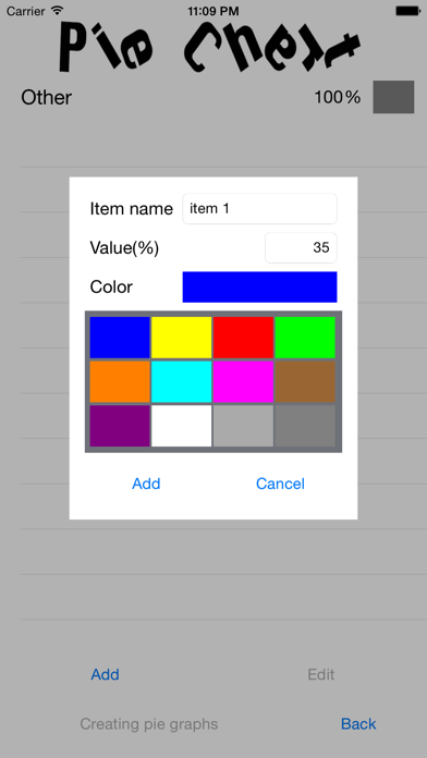 PieChart screenshot 4