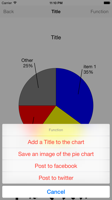 PieChart screenshot 1