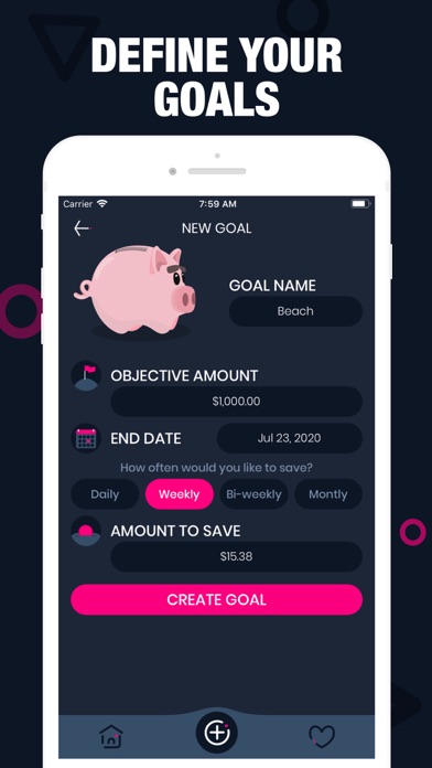 Piggy Goals: Money Saving screenshot 1