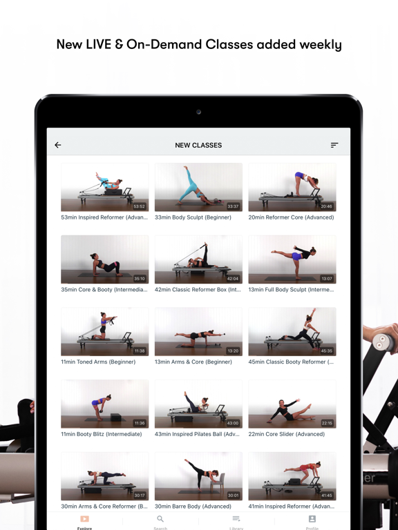 Pilates Project screenshot 2