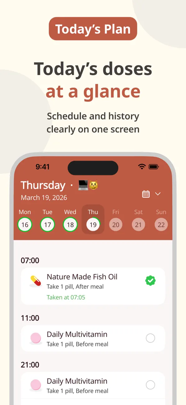 Mewdicate: Pill Reminder screenshot 4
