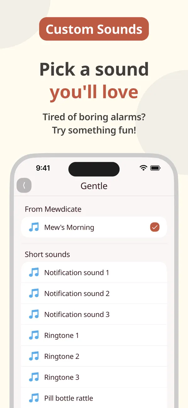 Mewdicate: Pill Reminder screenshot 1
