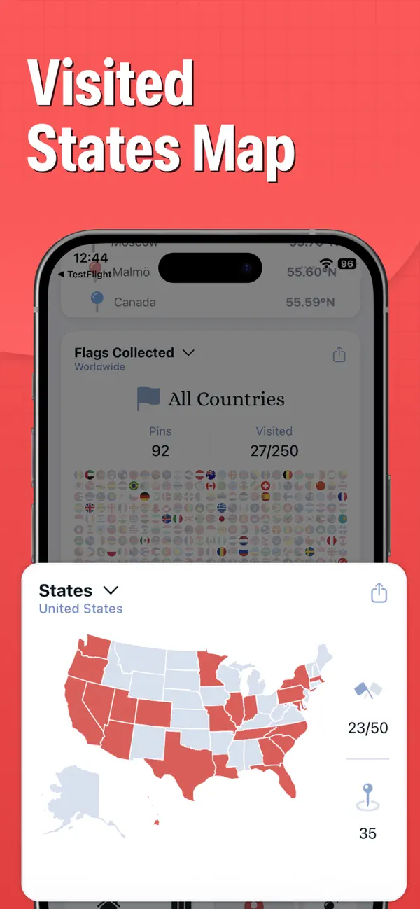 Pin Traveler: Track Travel Map screenshot 2