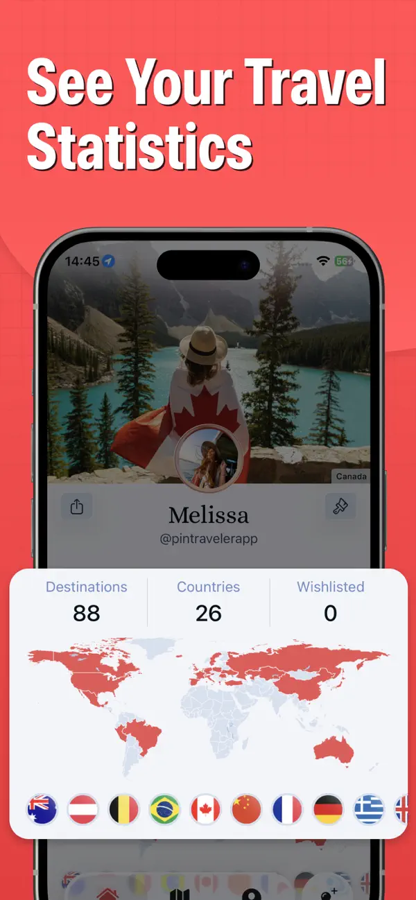 Pin Traveler: Track Travel Map screenshot 1