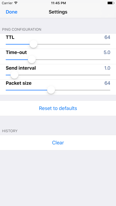 Ping - network utility screenshot 1