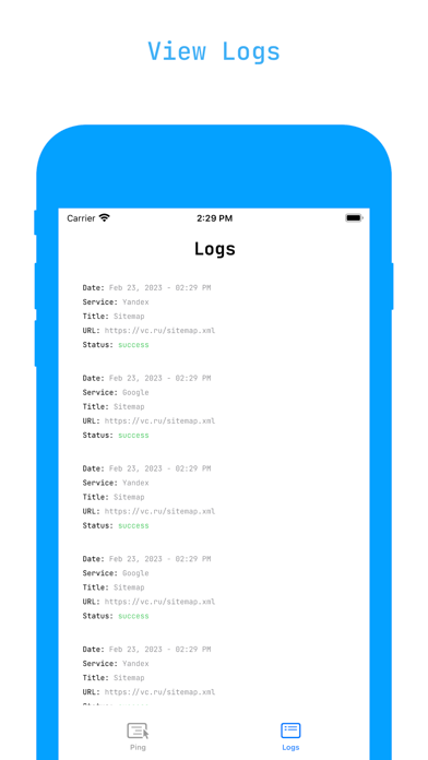 Pingler screenshot 1