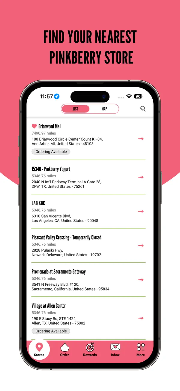 Pinkberry screenshot 2