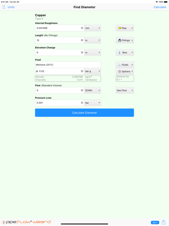 Pipe Flow Wizard - Calculator screenshot 8