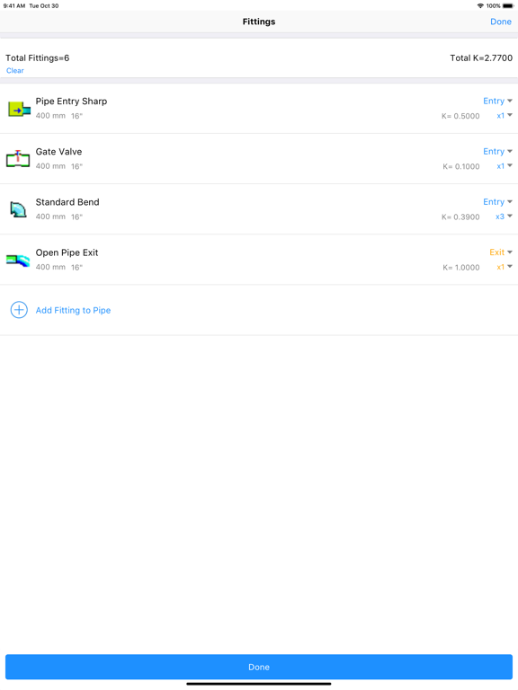 Pipe Flow Wizard - Calculator screenshot 2