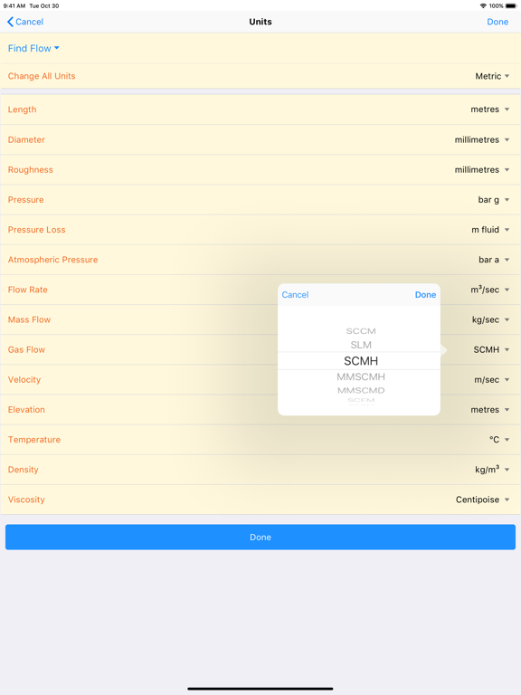 Pipe Flow Wizard - Calculator screenshot 1