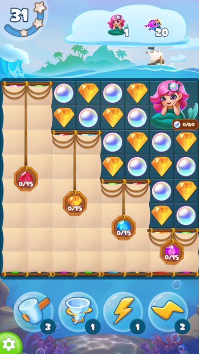 Pirate Treasures - Gems Puzzle screenshot 1