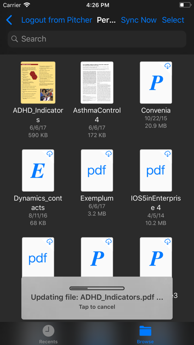PITCHER Personal Admin screenshot 5