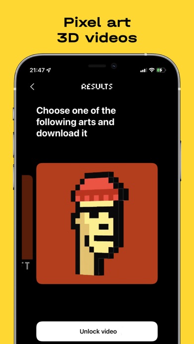 PIX: NFT pixel art from photo screenshot 1