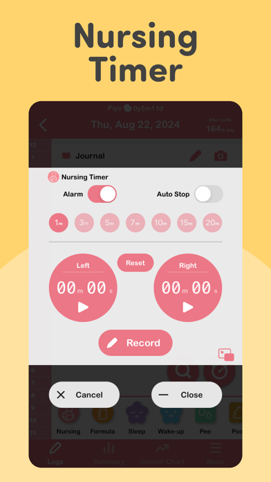 PiyoLog Baby Feeding Tracker screenshot 5