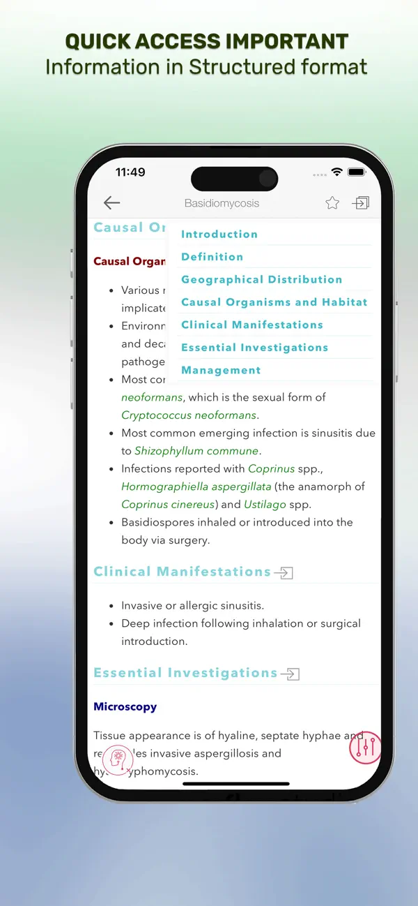 Pkt Guide to Fungal Infections screenshot 3