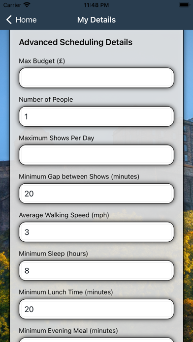 Plan My Fringe screenshot 1