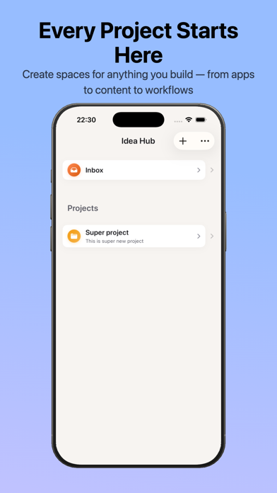 Planelo: Idea & Project Hub screenshot 6