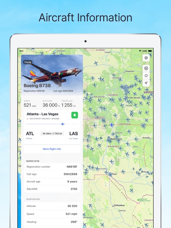 Planes Live - Flight Tracker screenshot 9