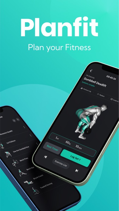 Planfit : Gym Workout Planner screenshot 1