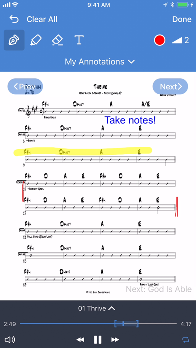 Planning Center Music Stand screenshot 2