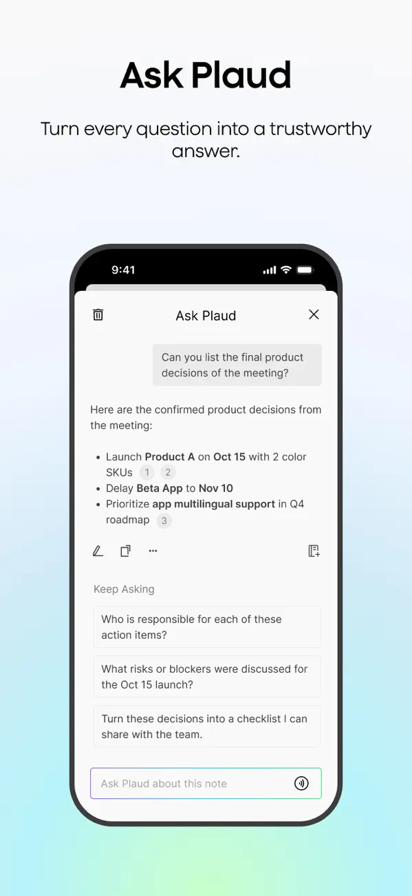 Plaud: AI Note Taker screenshot 1