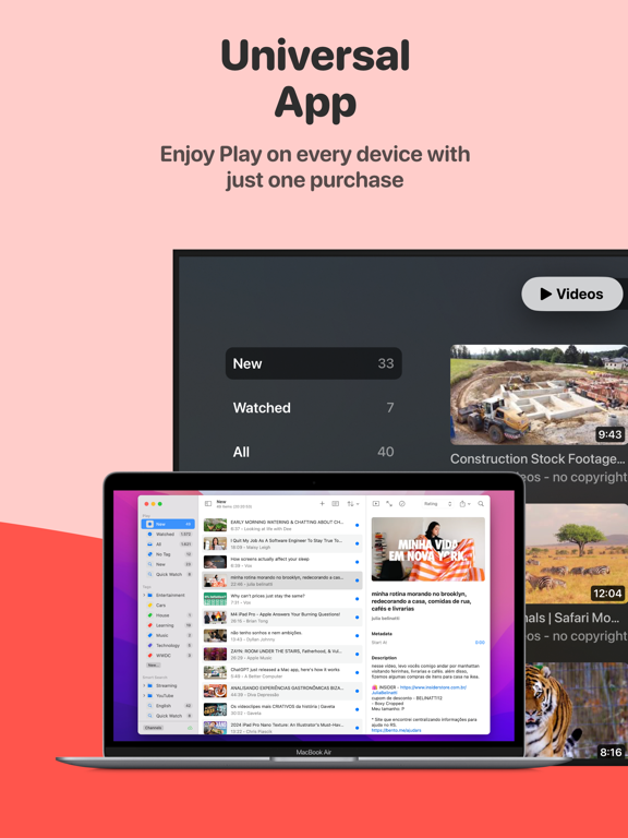 Play: Save Videos Watch Later screenshot 1