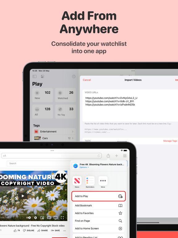 Play: Save Videos Watch Later screenshot 6