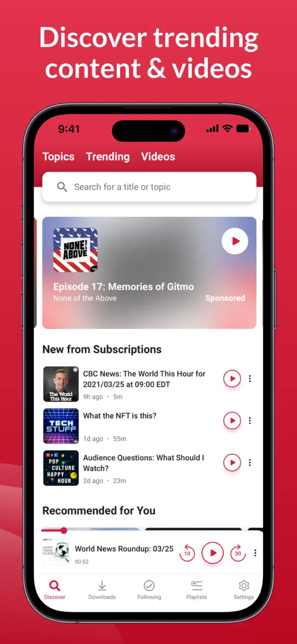 Player FM — Podcast App screenshot 3