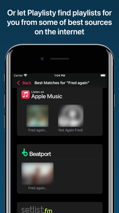 Playlisty for Apple Music screenshot 1