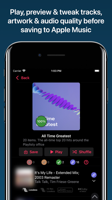 Playlisty for Apple Music screenshot 4