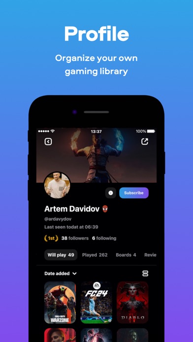 Playsit: Find your game screenshot 4